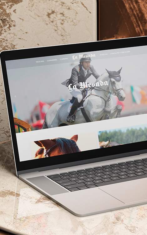 Web de La Mesada, caballos y ganadería en Asturias, diseñada por Prisma