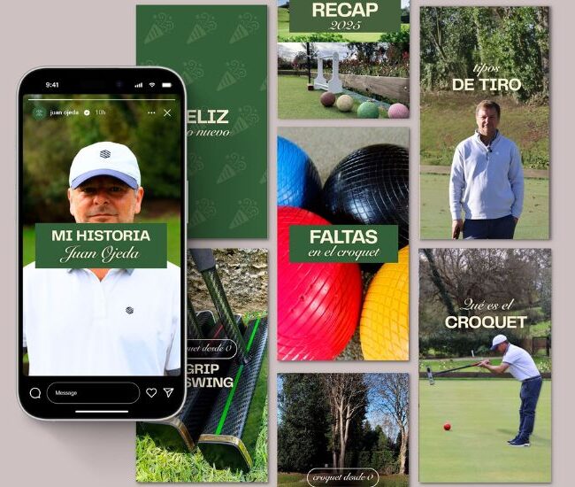 Gestión de redes sociales en Gijón para Juan Ojeda, campeón de España de croquet
