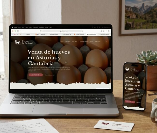 diseño web para granjas