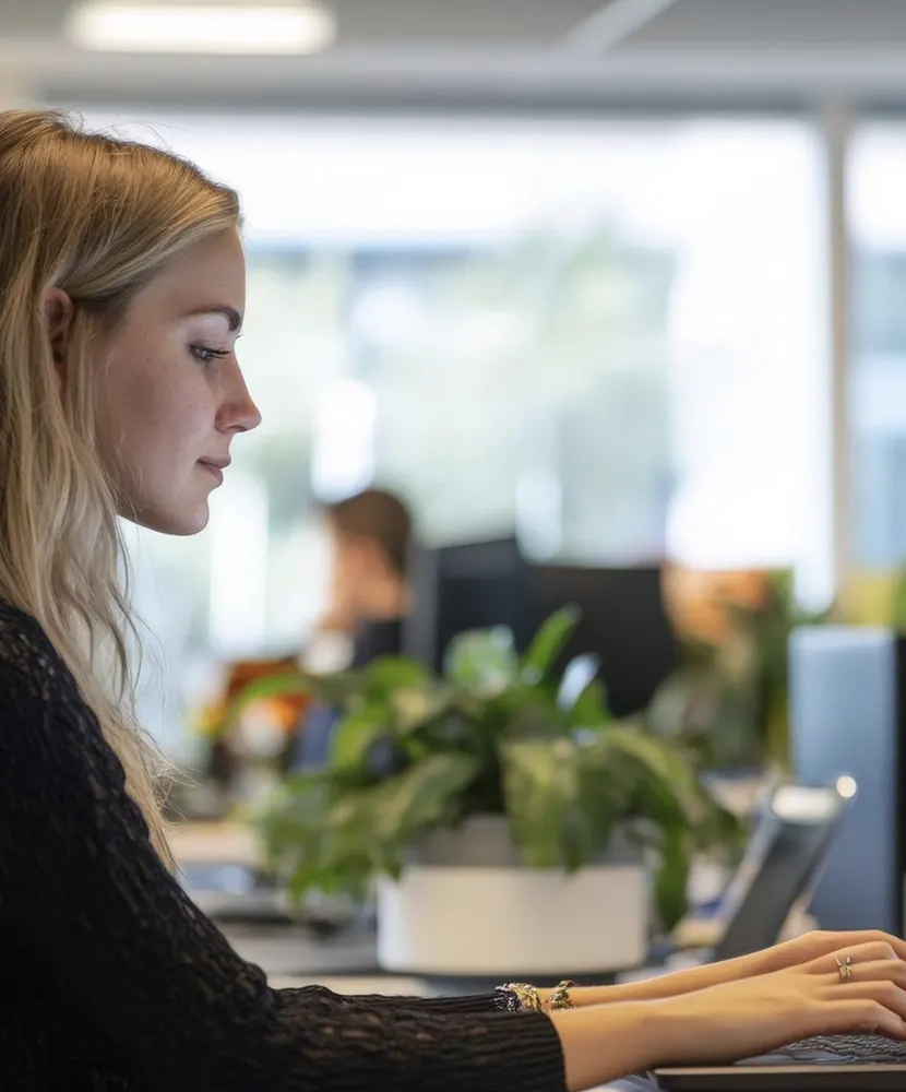 Especialista en Google Ads de Agencia Prisma trabajando en una campaña en Asturias